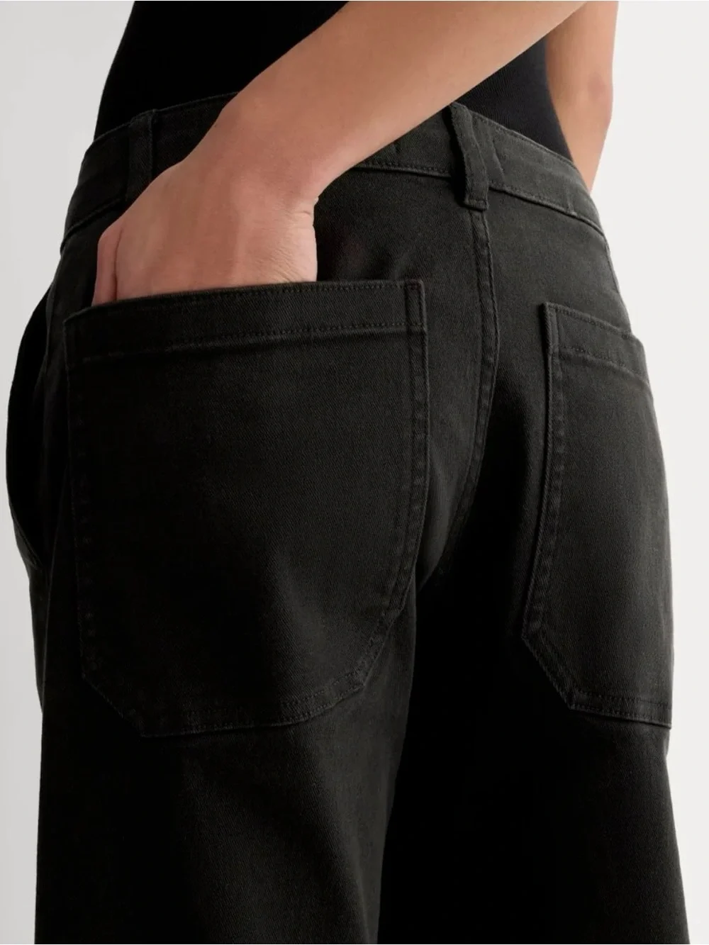 Everlane The Utility Straight-Leg Pant Black Size 2 Short